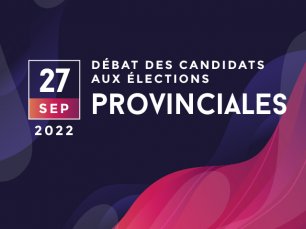Débat des candidats aux élections provinciales